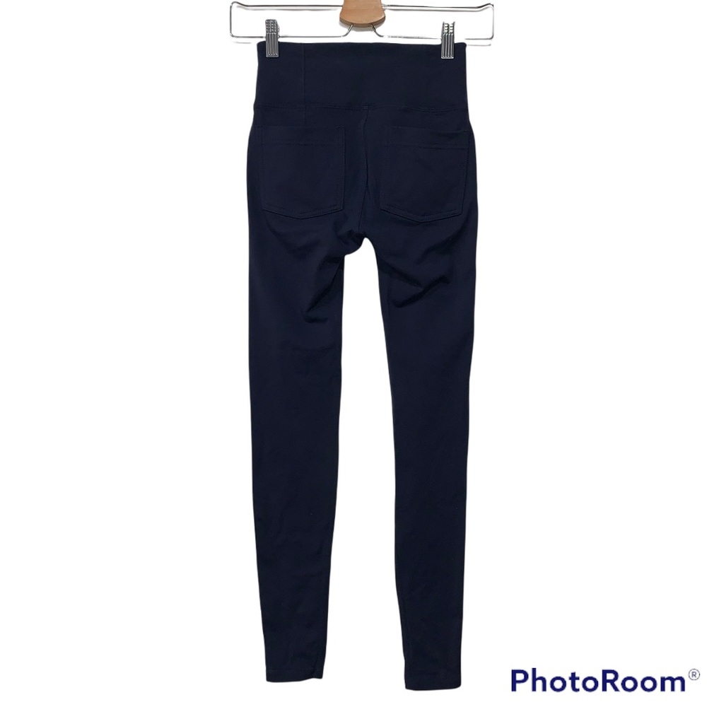 Athleta Metro High Waist Leggings Activewear Navy Blue Sz XXS - Picture 7 of 9